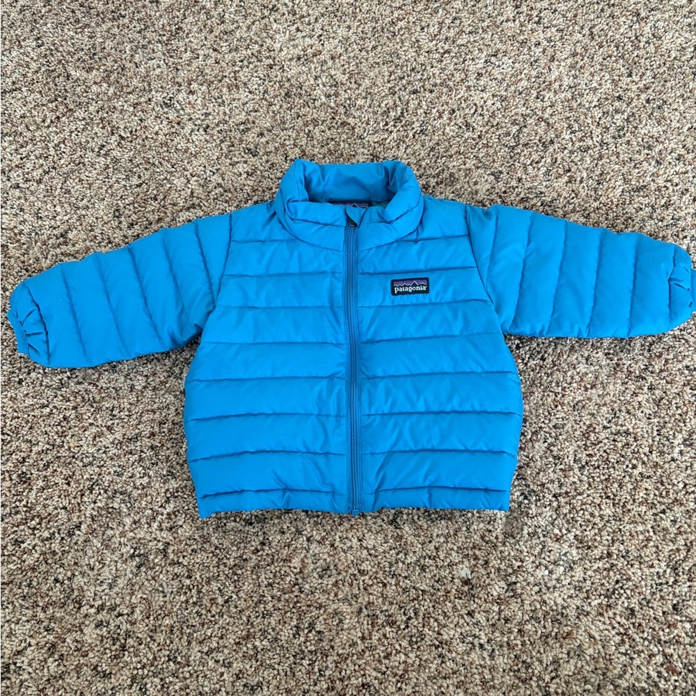 Patagonia Baby Vibrant Blue Quilted Jacket